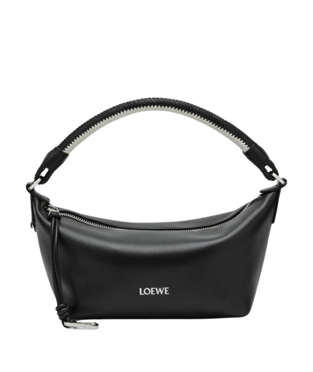 LOEWE Черная кожаная сумка с короткими ручками, фото 1