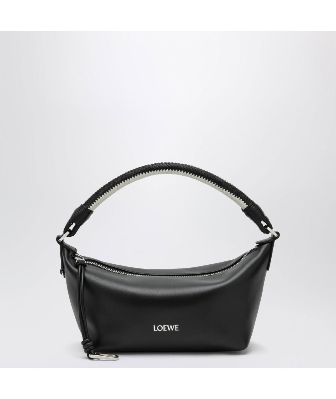 LOEWE Черная кожаная сумка с короткими ручками, фото 3