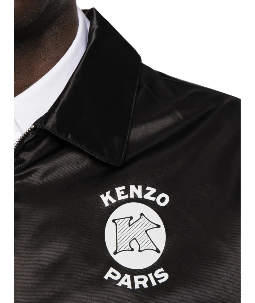 KENZO Черная полиэстеровая куртка, фото 4