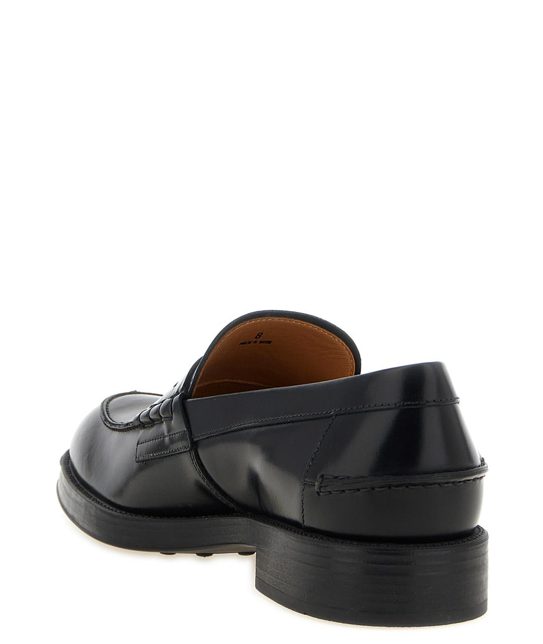 TOD'S Черные кожаные лоферы, фото 3
