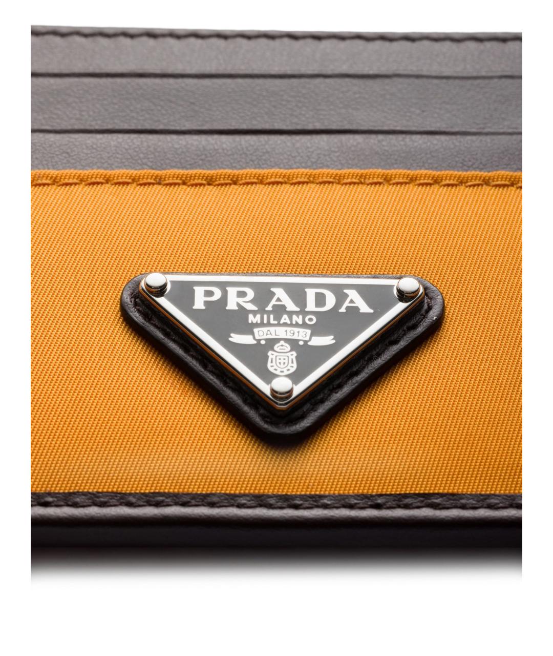 PRADA Коричневый кардхолдер, фото 3