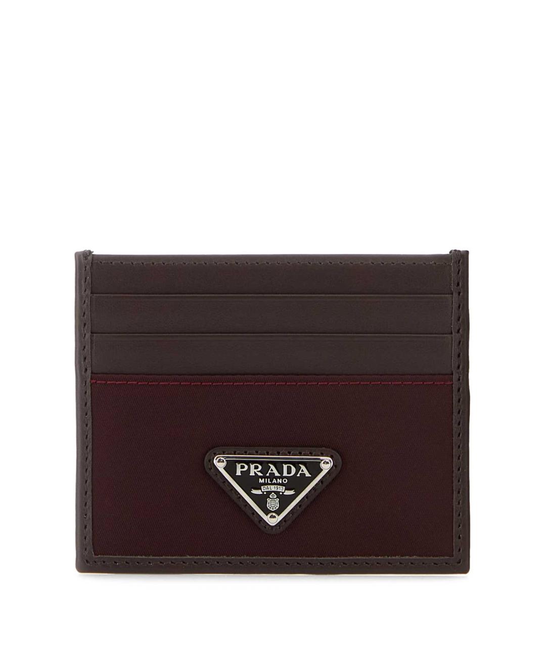 PRADA Бордовый кардхолдер, фото 1