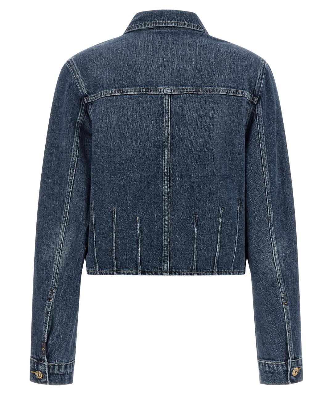 7 FOR ALL MANKIND Синяя хлопковая куртка, фото 2