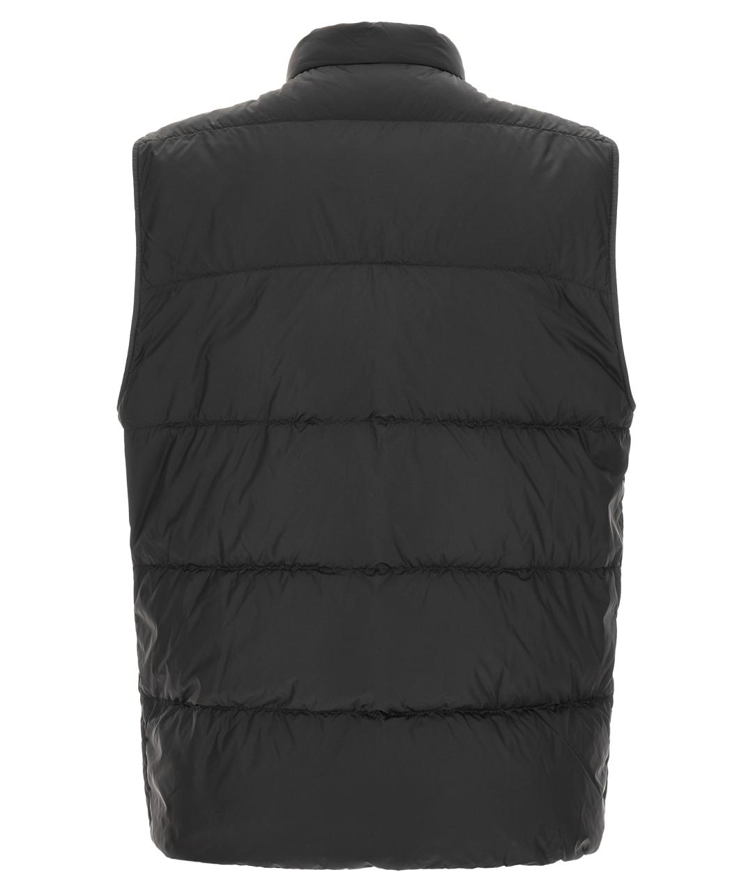 MONCLER Черная полиамидовая жилетка, фото 2