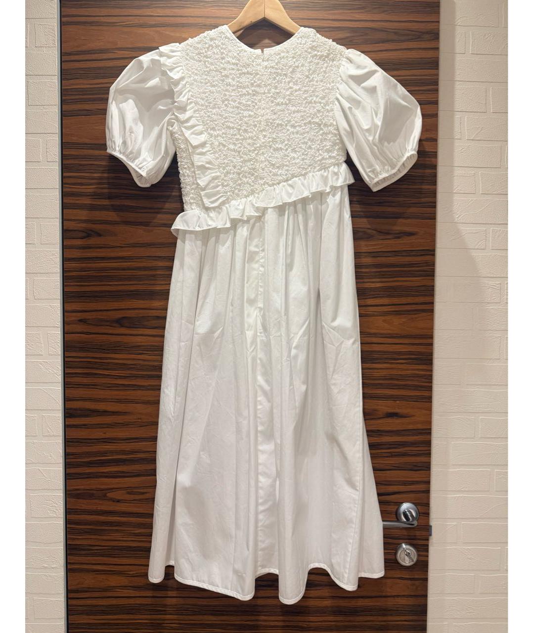 SIMONE ROCHA Белое хлопковое повседневное платье, фото 2