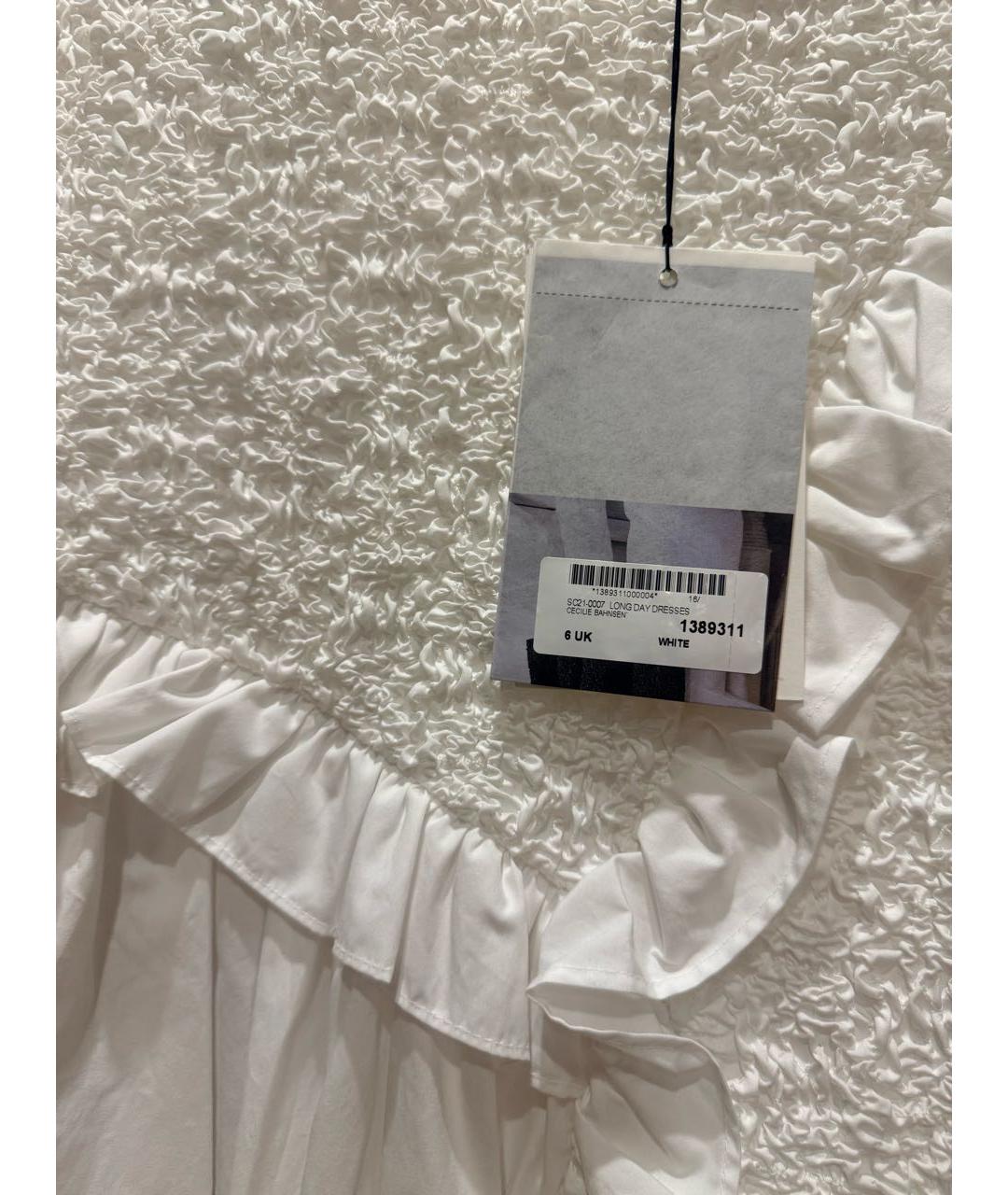 SIMONE ROCHA Белое хлопковое повседневное платье, фото 3