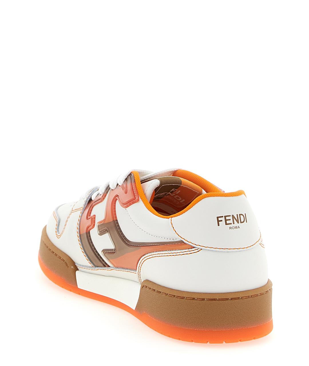 FENDI Мульти кожаные низкие кроссовки / кеды, фото 3
