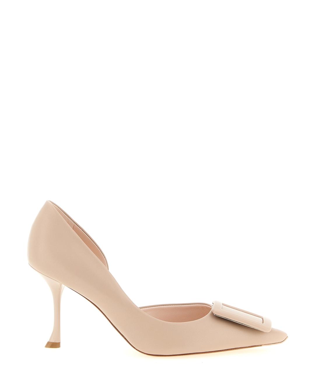 ROGER VIVIER Розовые кожаные туфли, фото 1