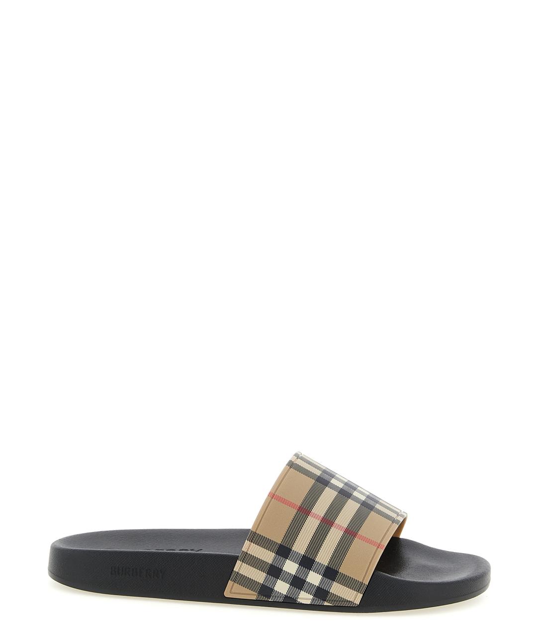 BURBERRY Бежевые сандалии, фото 1