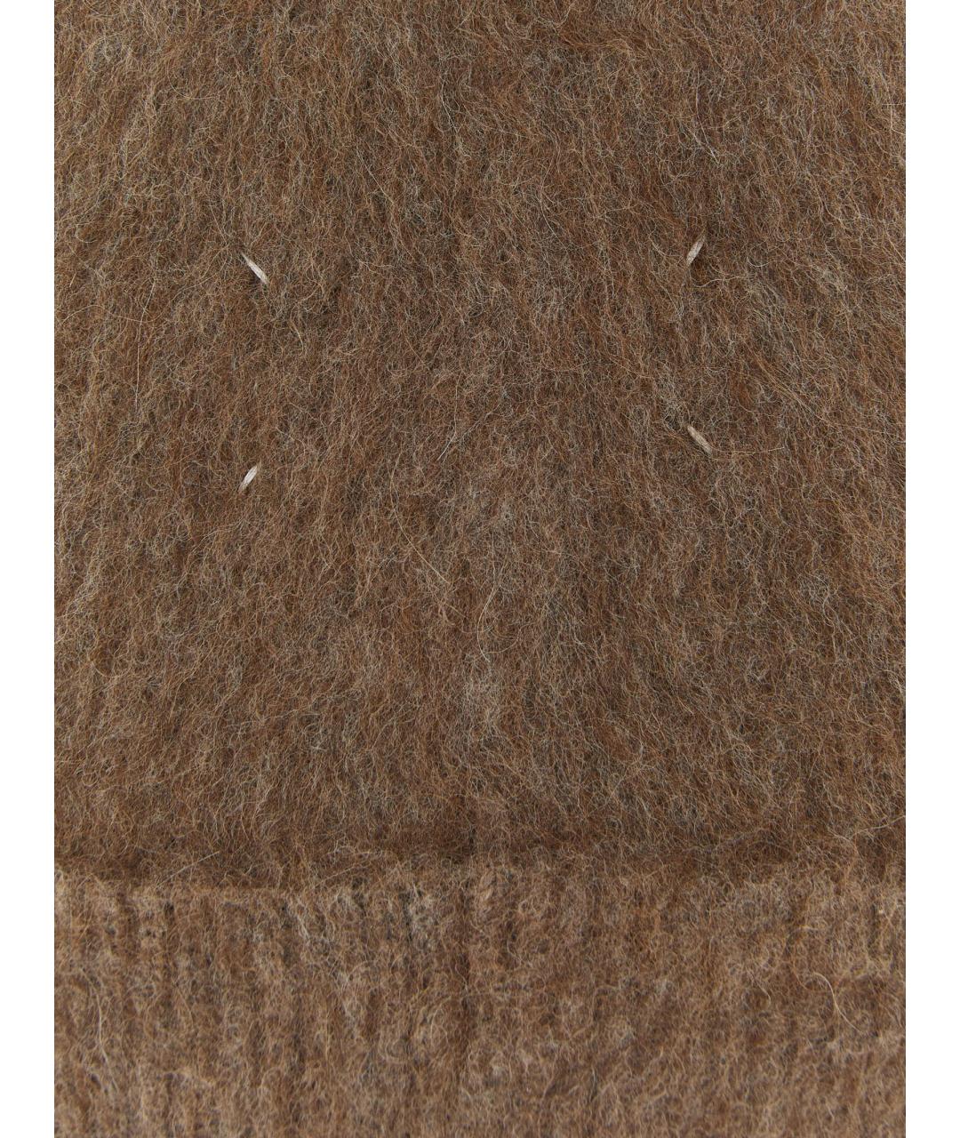 MAISON MARGIELA Коричневая шерстяная шапка, фото 3
