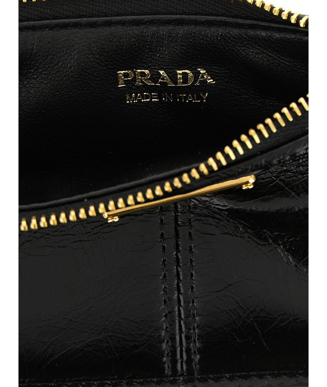 PRADA Черный кожаный кардхолдер, фото 3