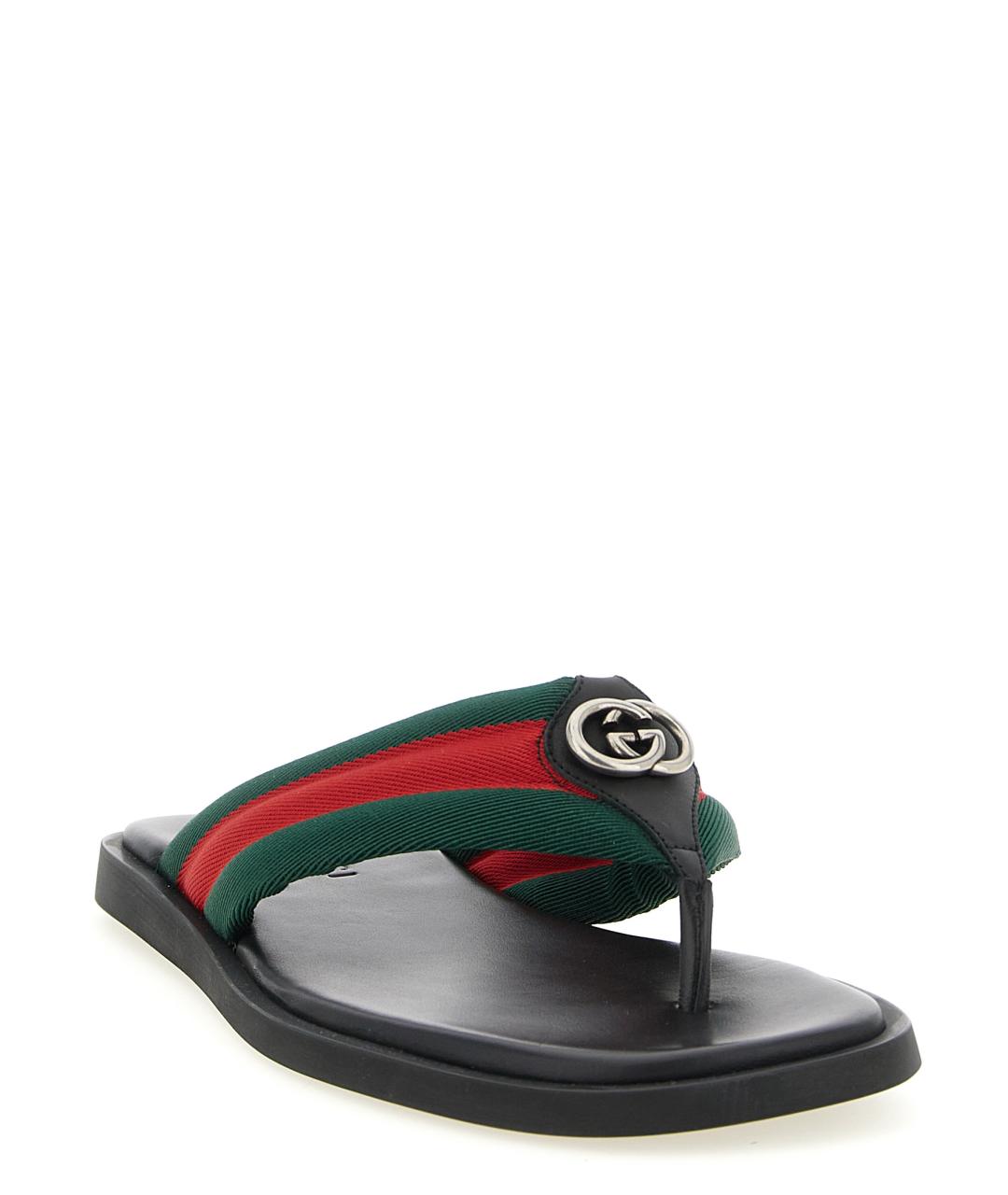 GUCCI Мульти синтетические шлепанцы, фото 2
