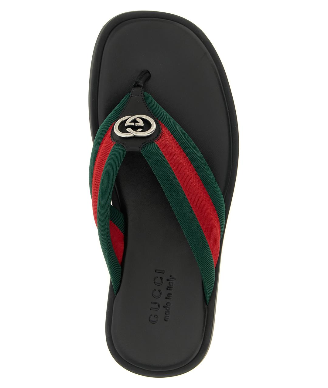 GUCCI Мульти синтетические шлепанцы, фото 4