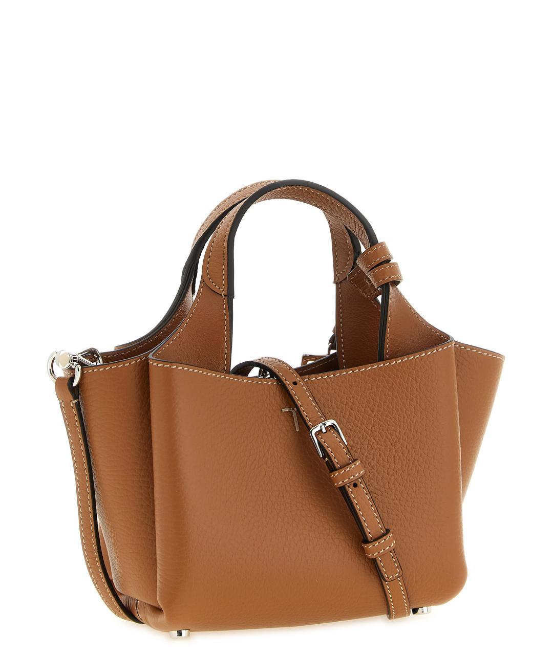 TOD'S Коричневая кожаная сумка через плечо, фото 2