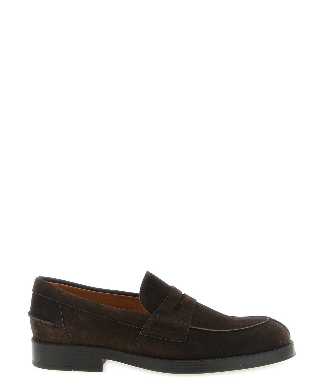 TOD'S Коричневые замшевые лоферы, фото 1