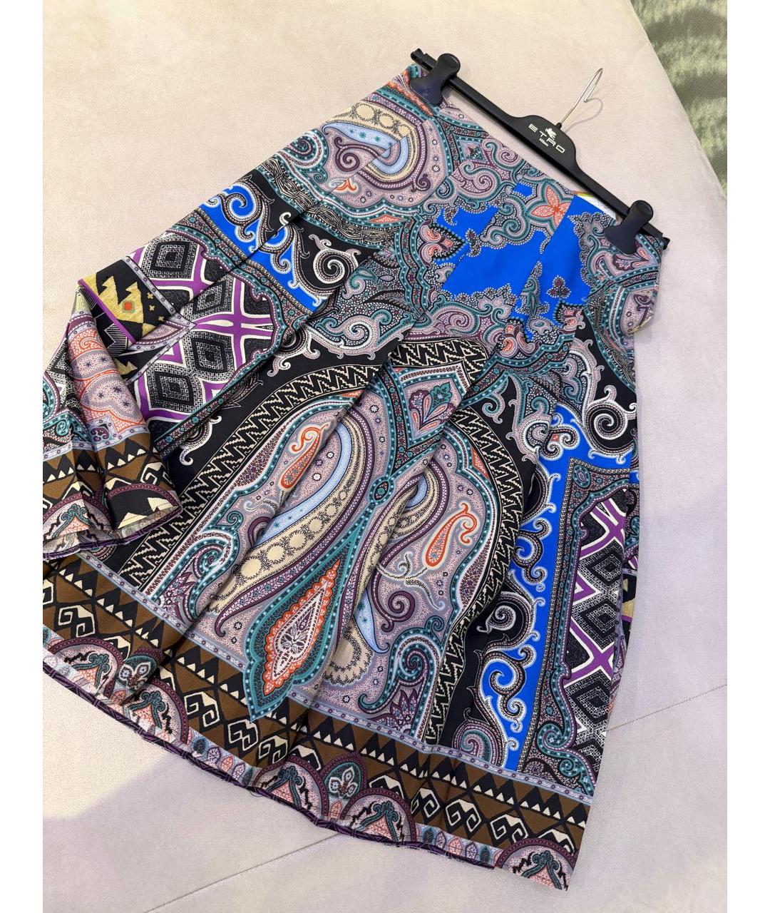 ETRO Мульти шерстяная юбка миди, фото 2