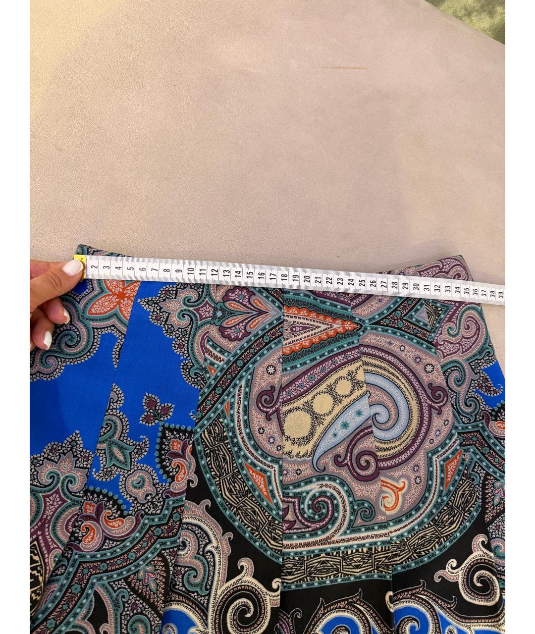 ETRO Мульти шерстяная юбка миди, фото 4