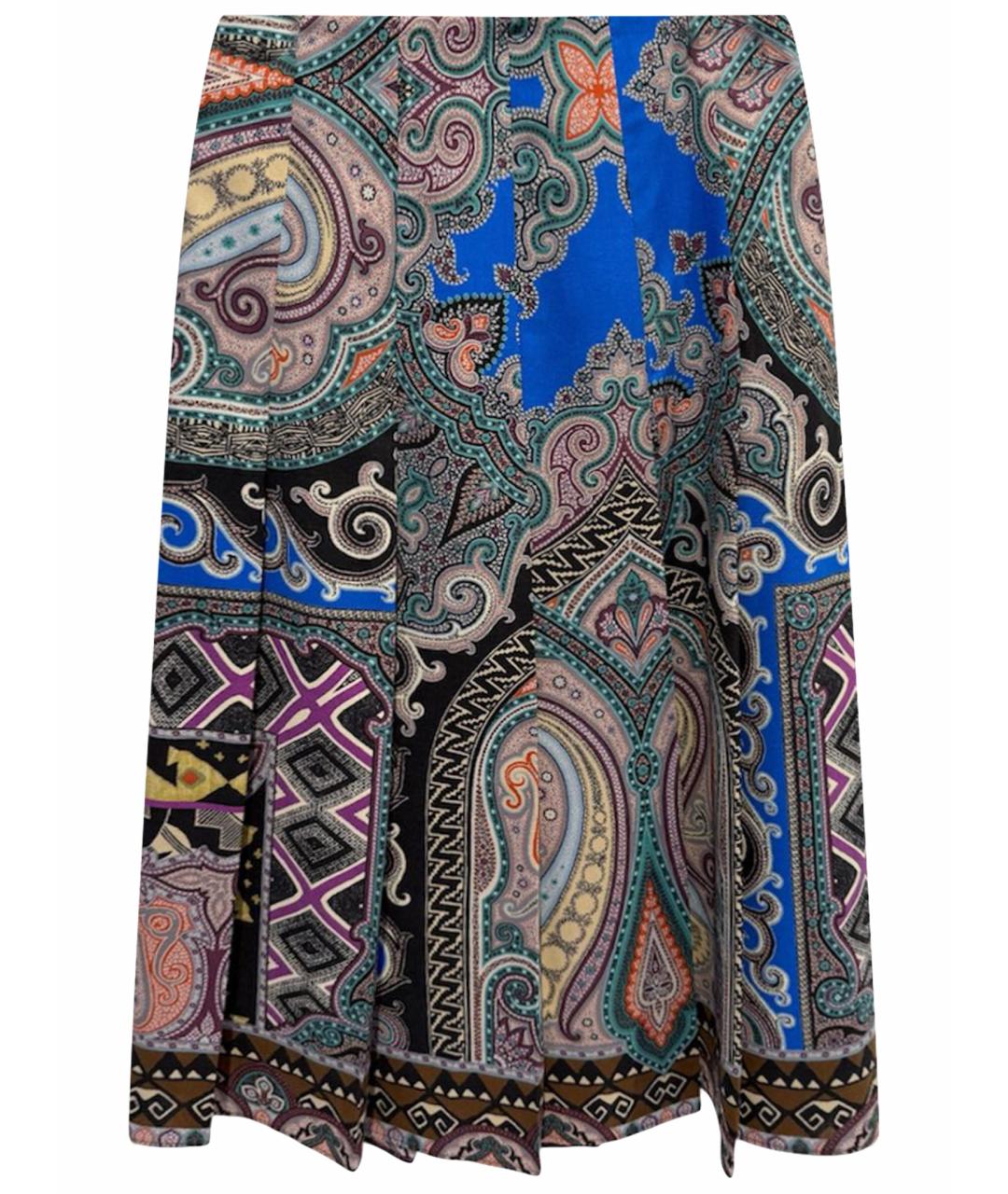 ETRO Мульти шерстяная юбка миди, фото 1