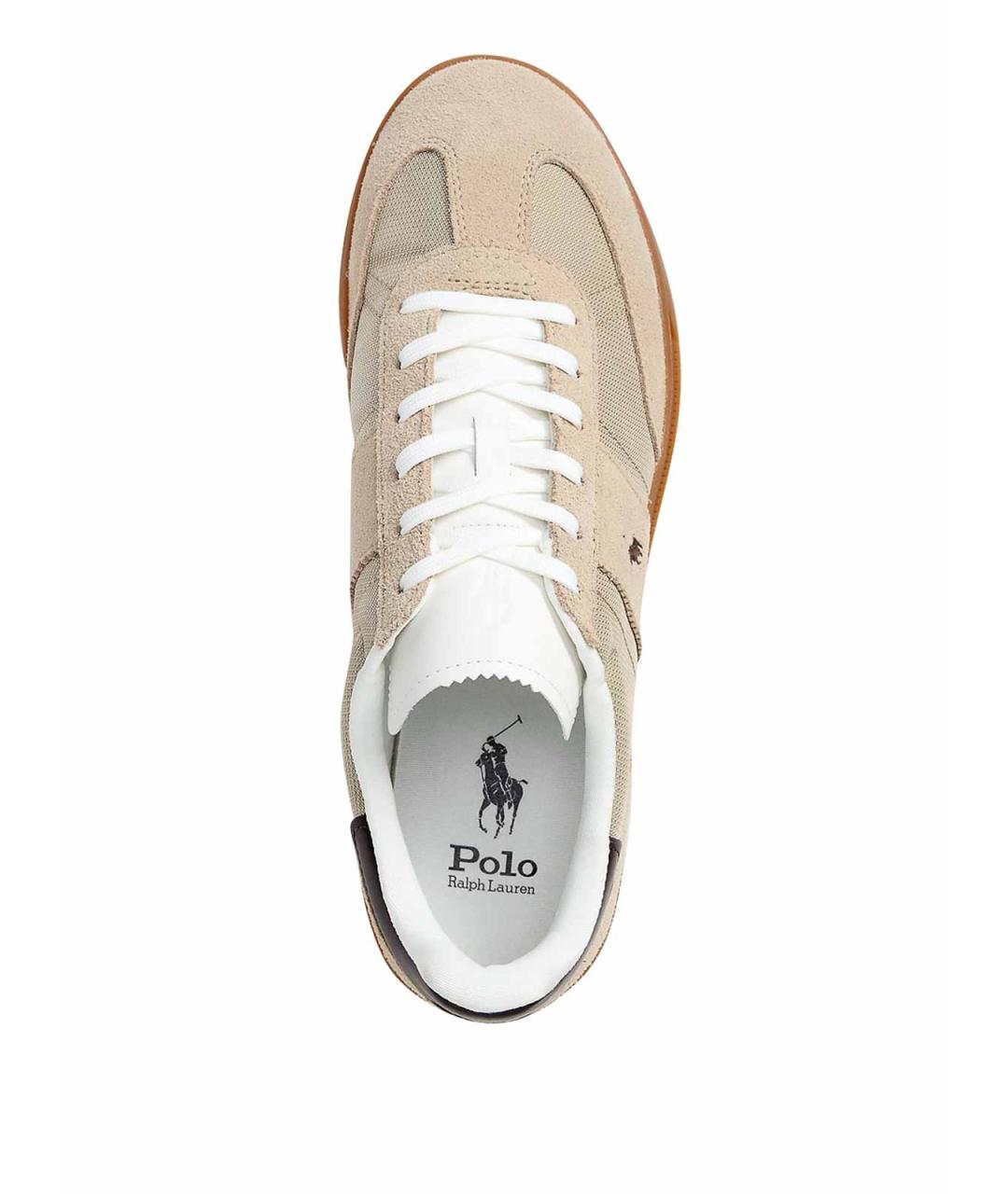 POLO RALPH LAUREN Бежевые низкие кроссовки / кеды, фото 4