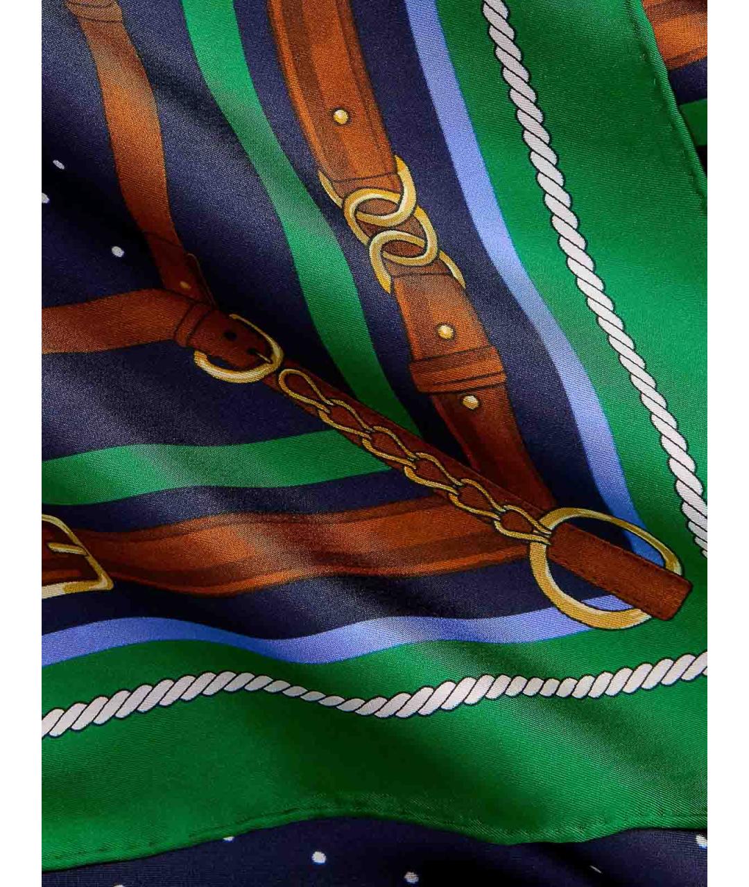 RALPH LAUREN Мульти шелковый платок, фото 3