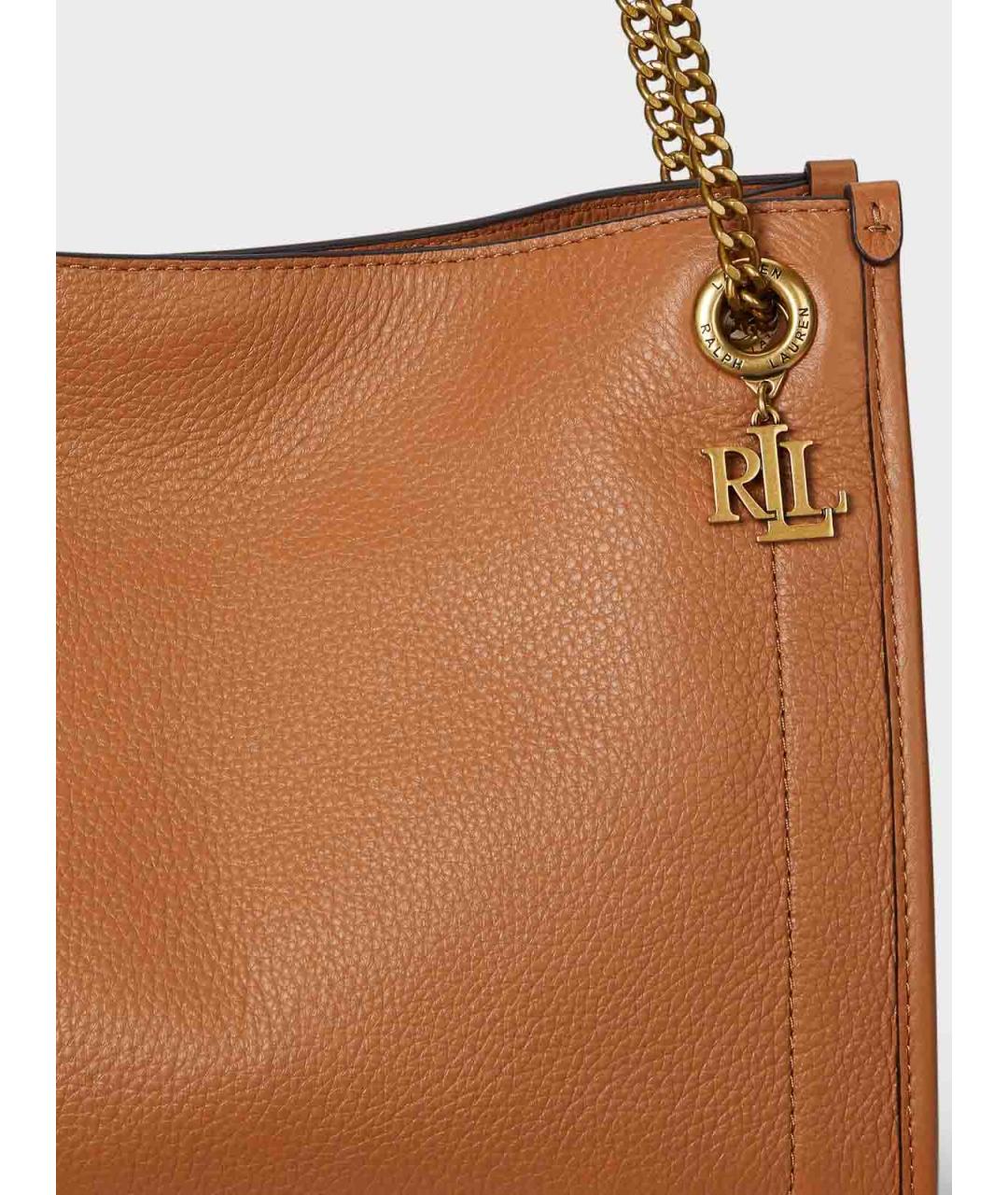 RALPH LAUREN Коричневая сумка тоут, фото 5