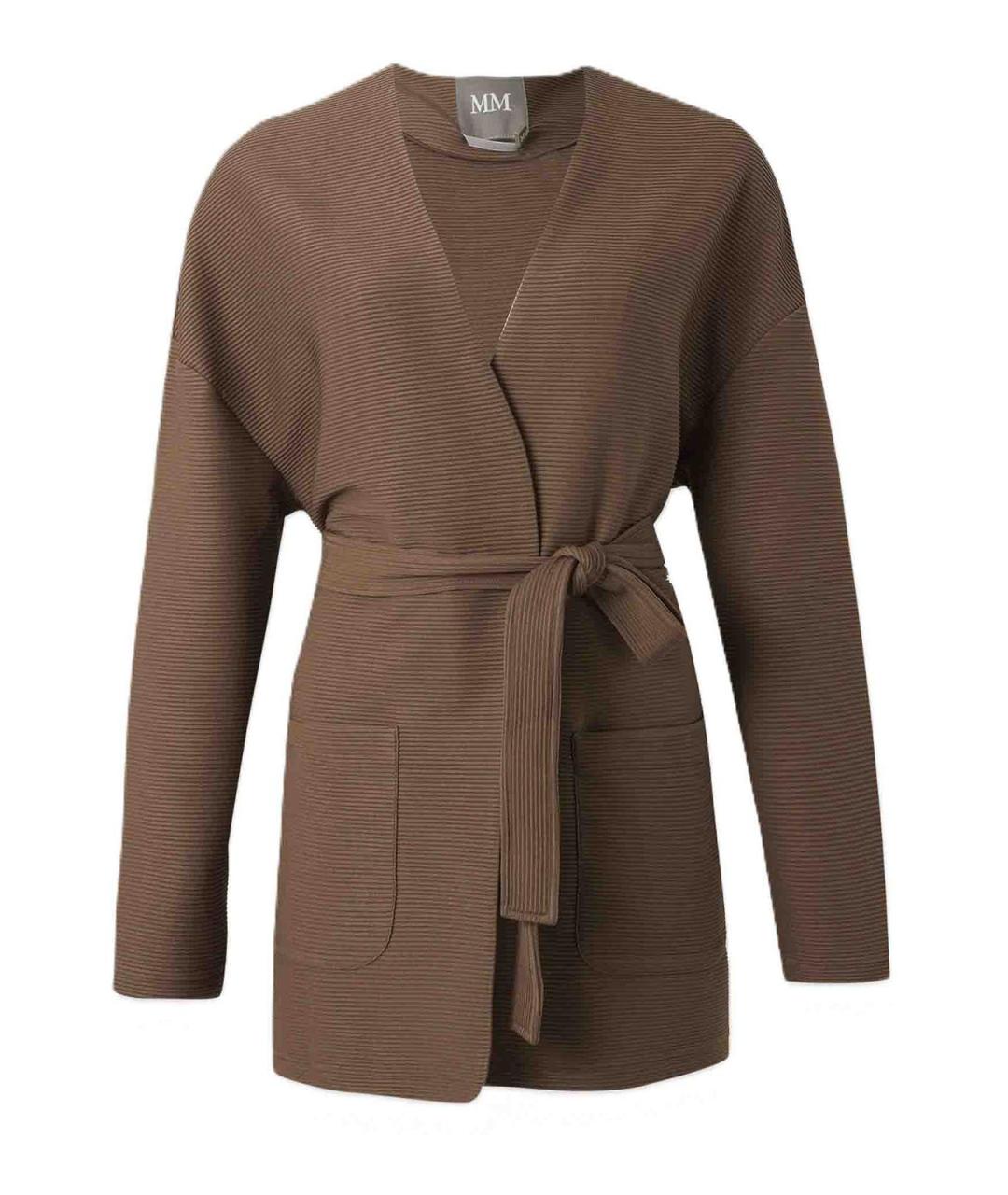 MAX MARA Бежевый полиэстеровый кардиган, фото 1