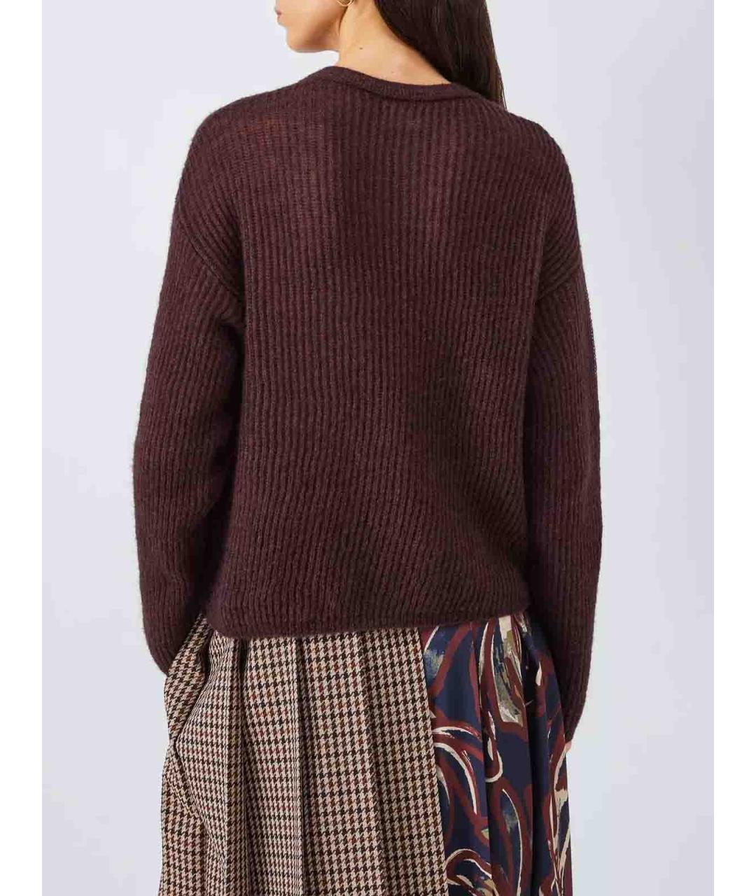 MAX MARA Бордовый полиамидовый кардиган, фото 4
