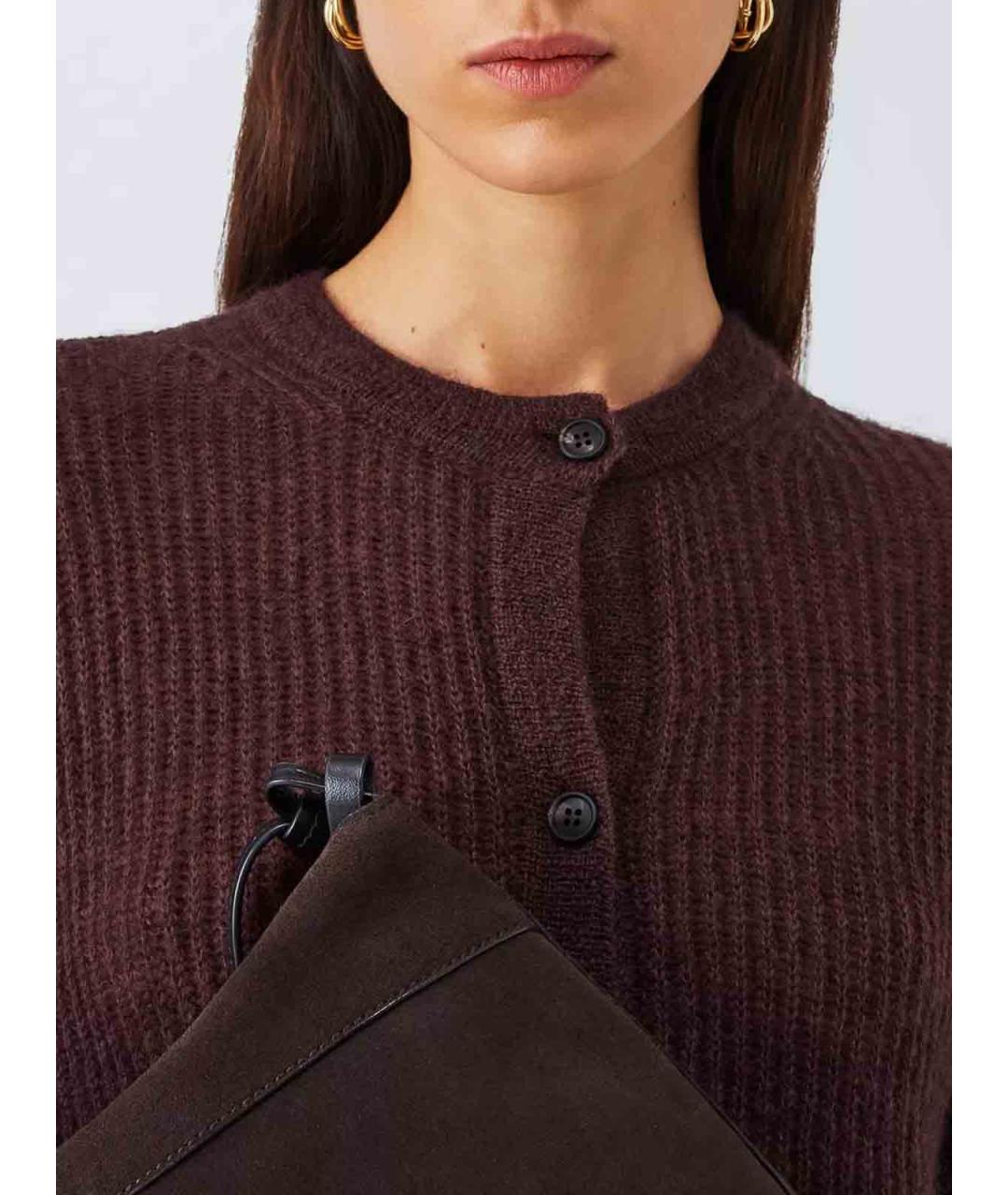 MAX MARA Бордовый полиамидовый кардиган, фото 5