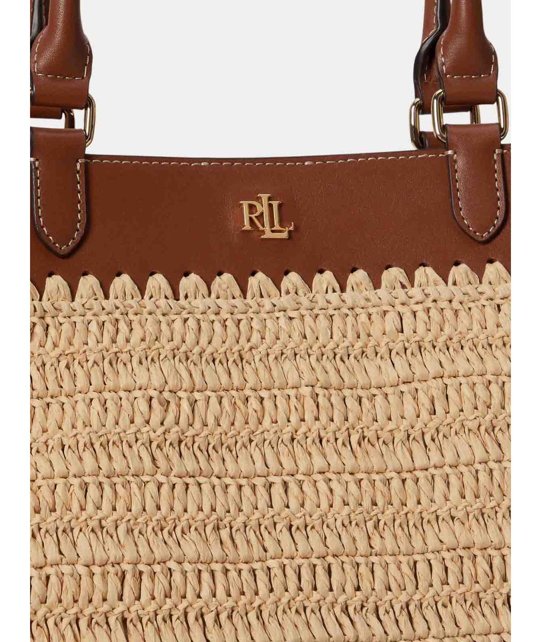 RALPH LAUREN Бежевая сумка тоут, фото 5
