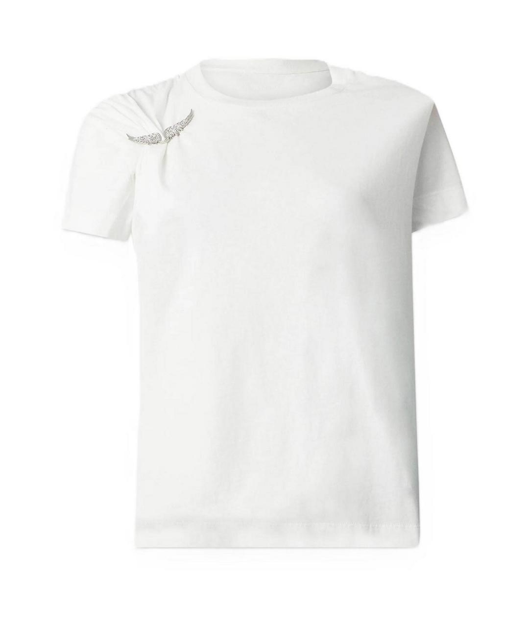 ZADIG & VOLTAIRE Белая хлопковая футболка, фото 1