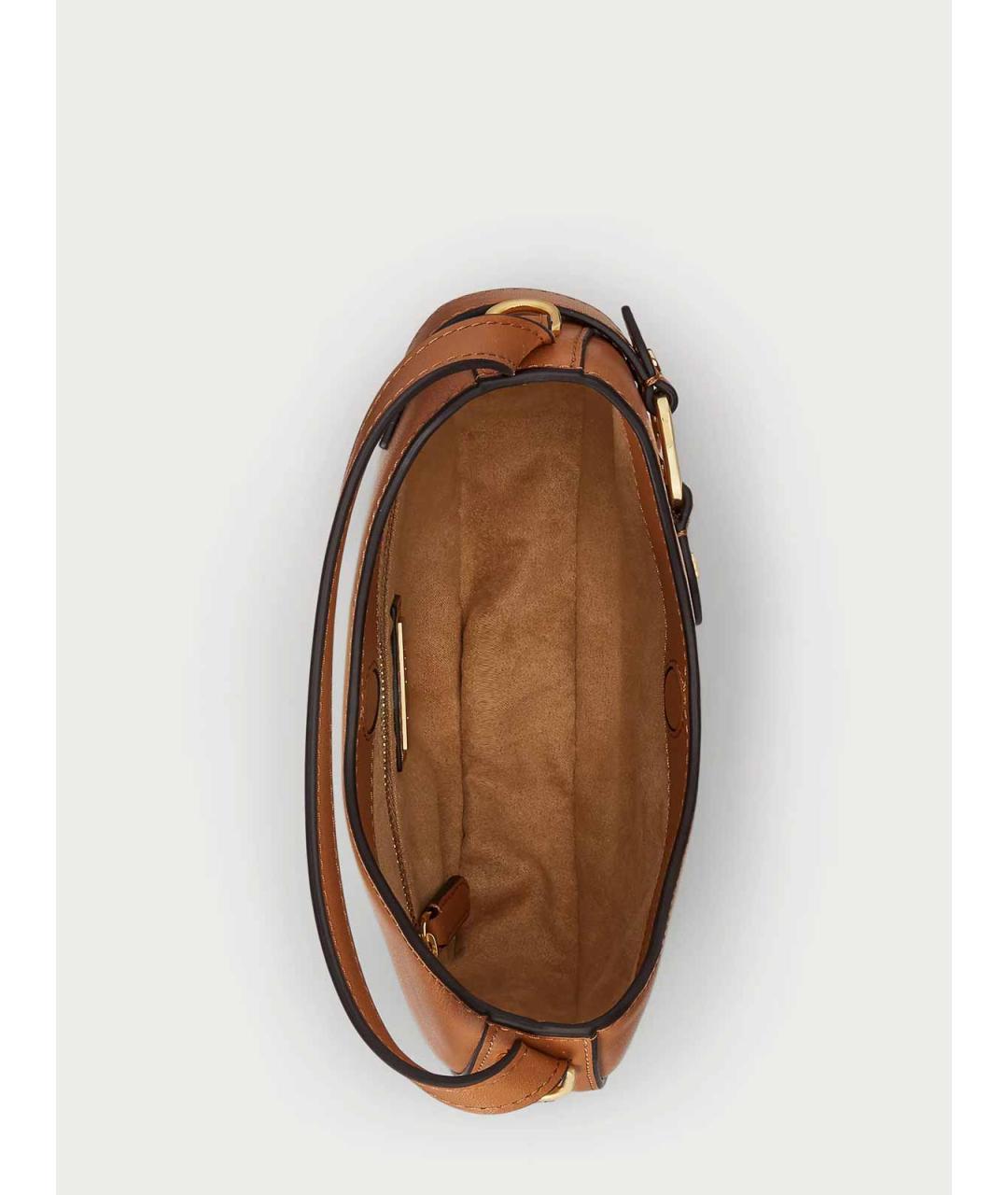RALPH LAUREN Коричневая сумка через плечо, фото 3