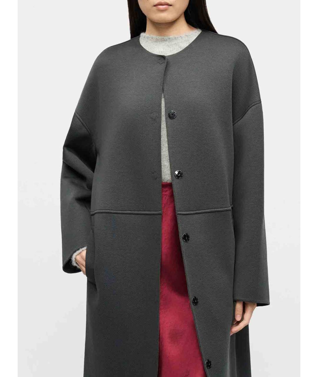 MAX MARA Бордовая ацетатная юбка миди, фото 6