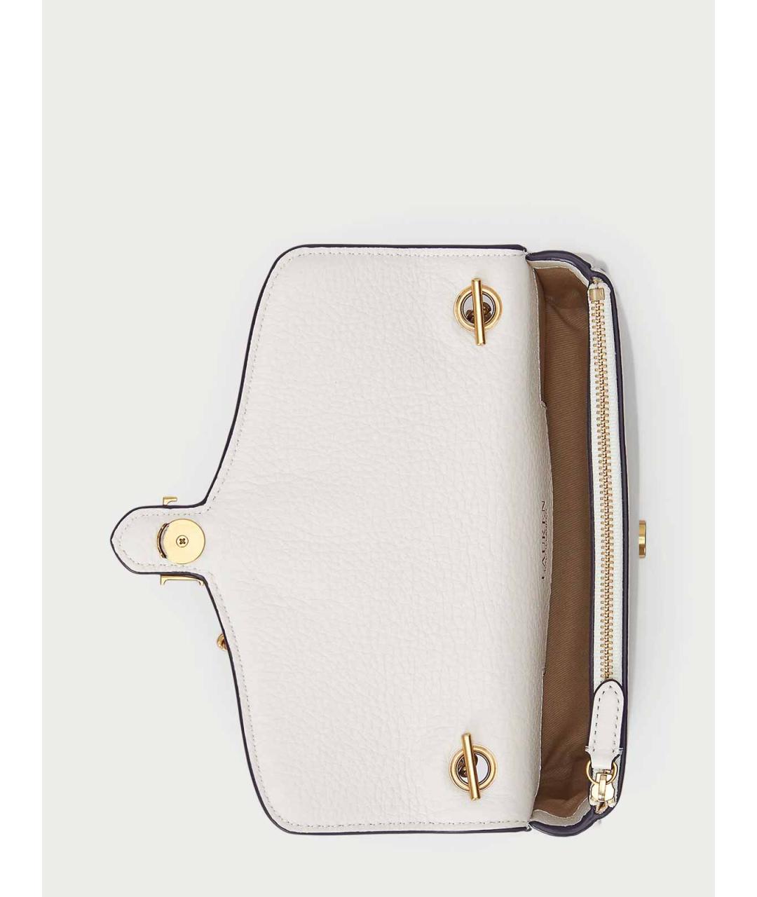 RALPH LAUREN Белый кожаный кошелек, фото 3