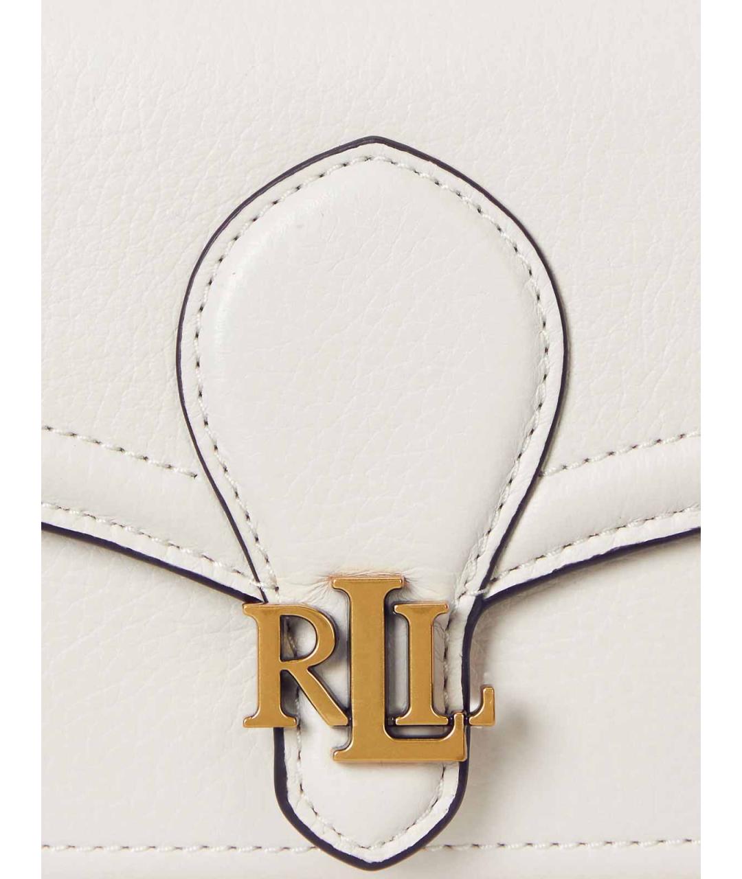 RALPH LAUREN Белый кожаный кошелек, фото 5