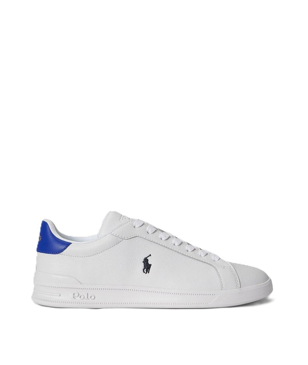POLO RALPH LAUREN Белые кожаные низкие кроссовки / кеды, фото 1