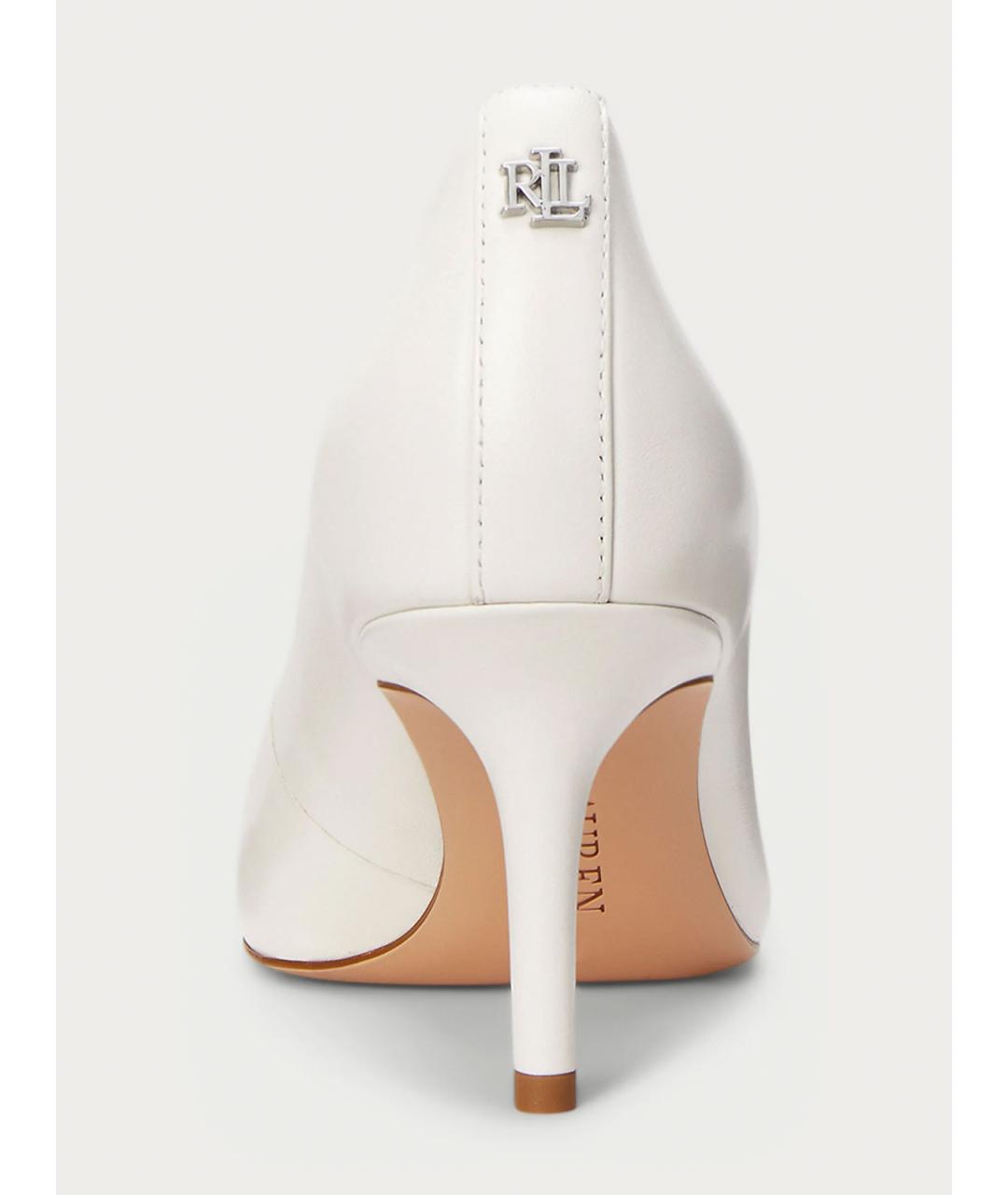 RALPH LAUREN Белые кожаные туфли, фото 3