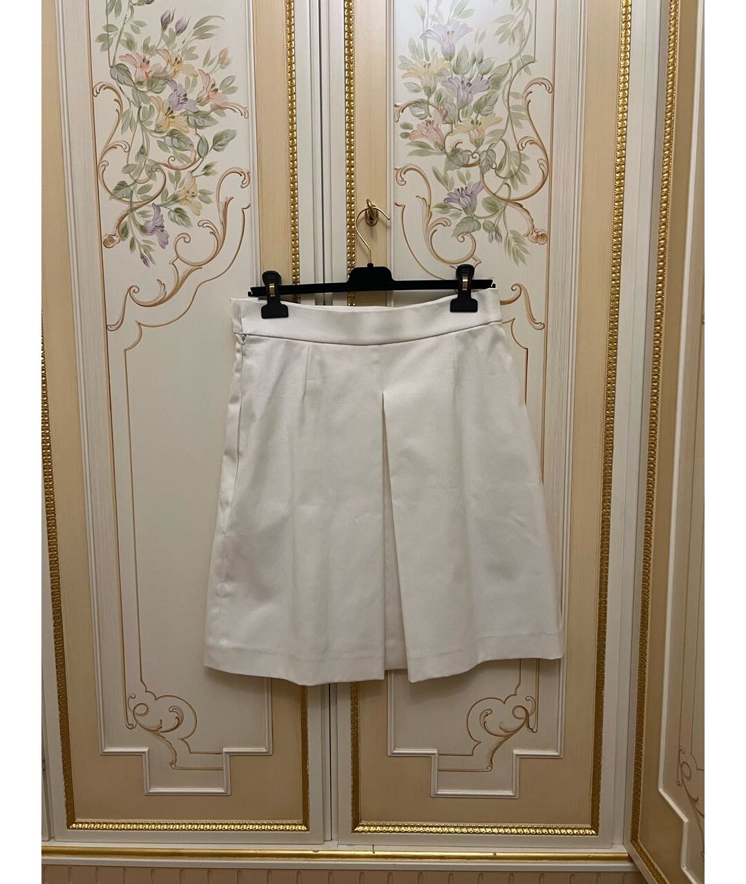 CHANEL Белая хлопковая юбка мини, фото 2