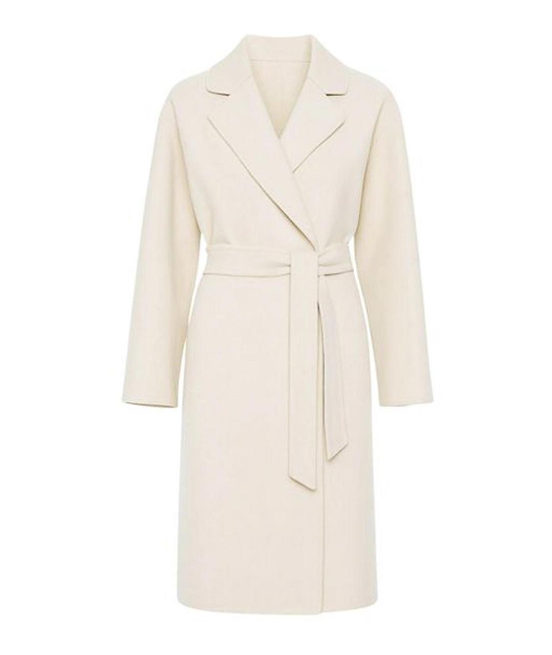 MAX MARA STUDIO Белое шерстяное повседневное платье, фото 1