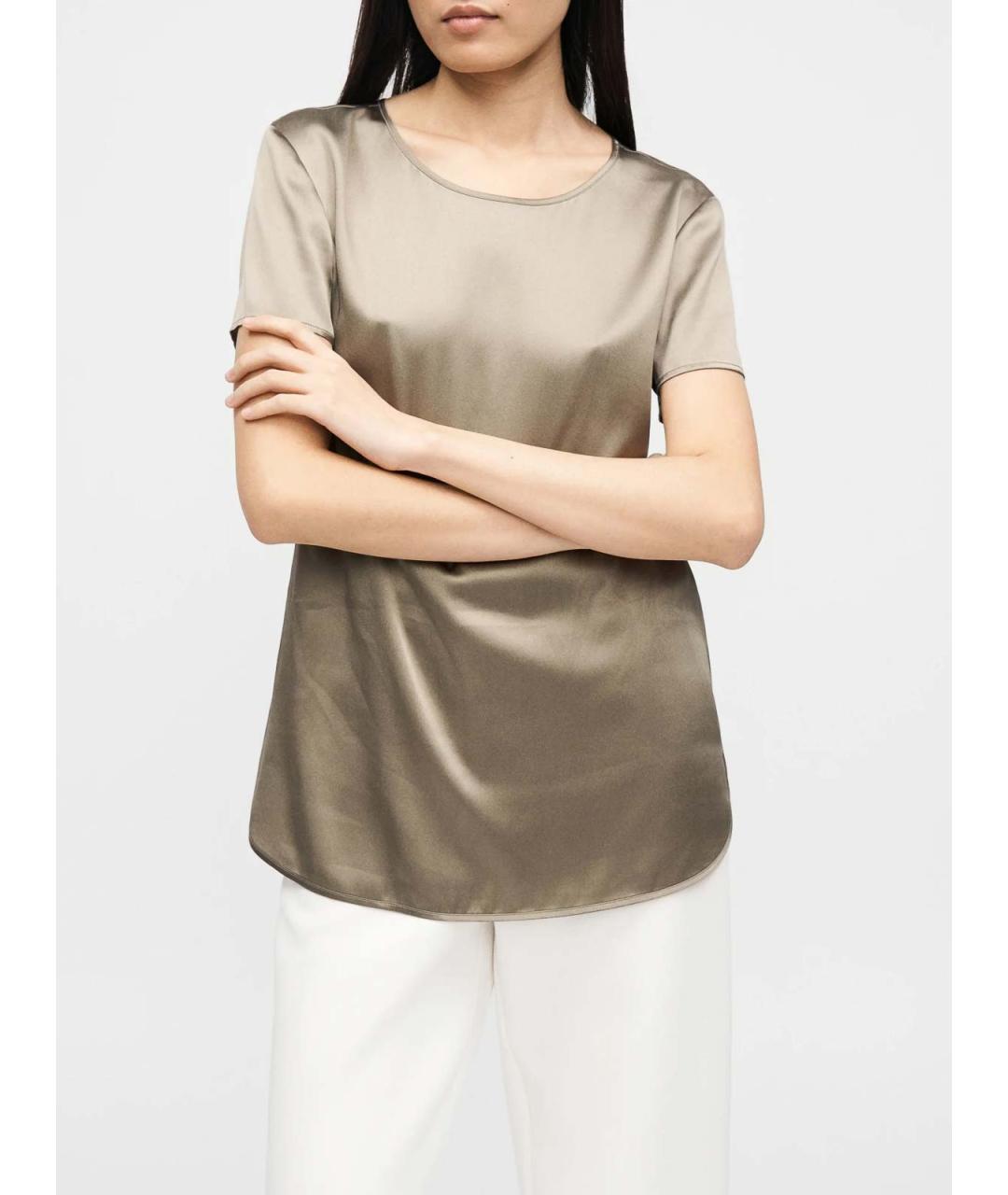 MAX MARA Белые хлопковые брюки широкие, фото 6