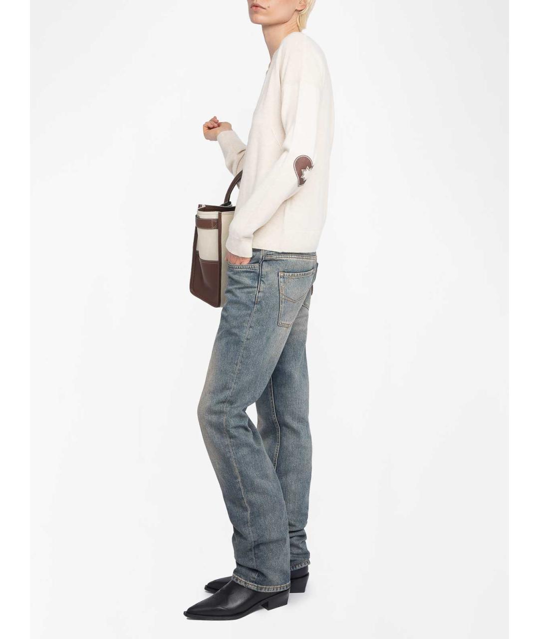 ZADIG & VOLTAIRE Бежевый шерстяной джемпер / свитер, фото 4