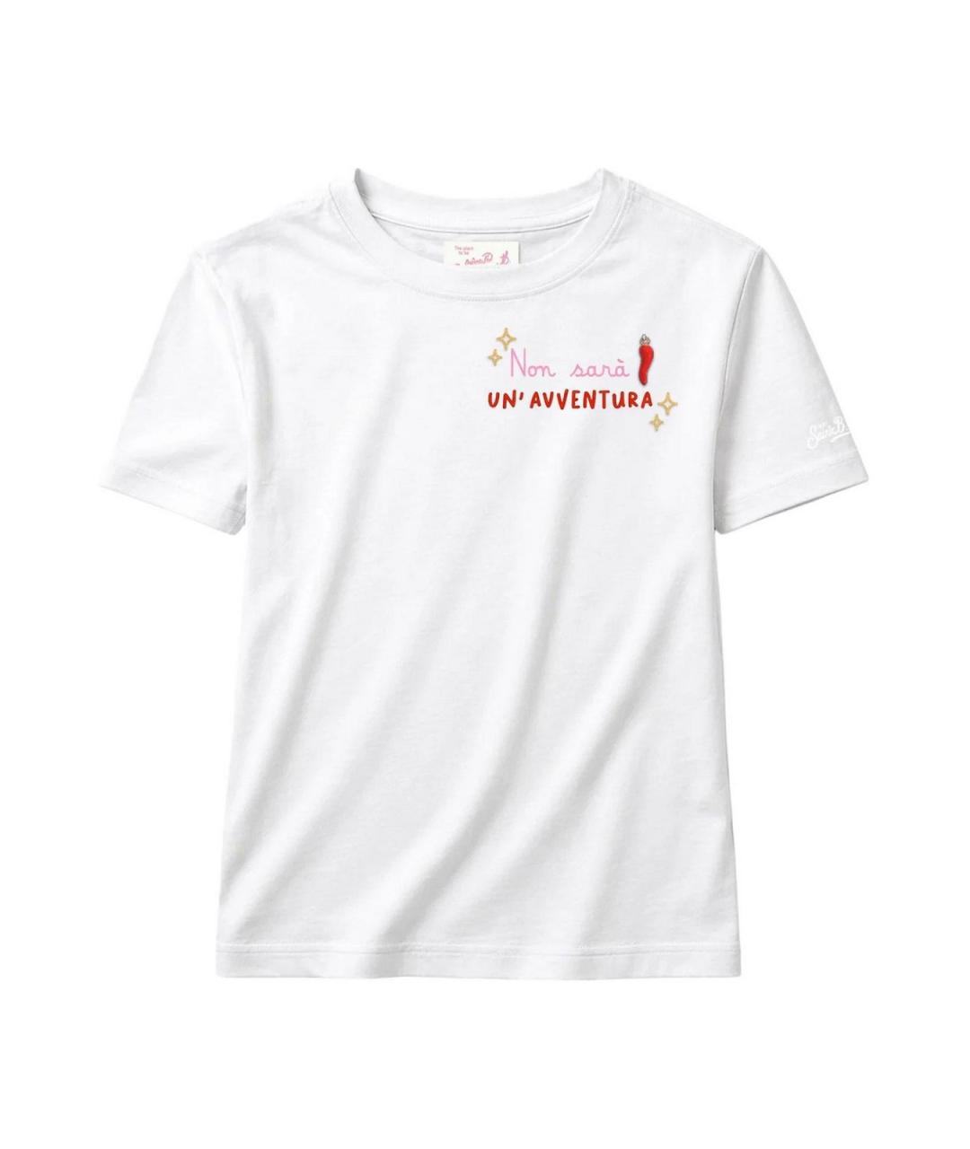 MC2 SAINT BARTH Белая хлопковая футболка, фото 1