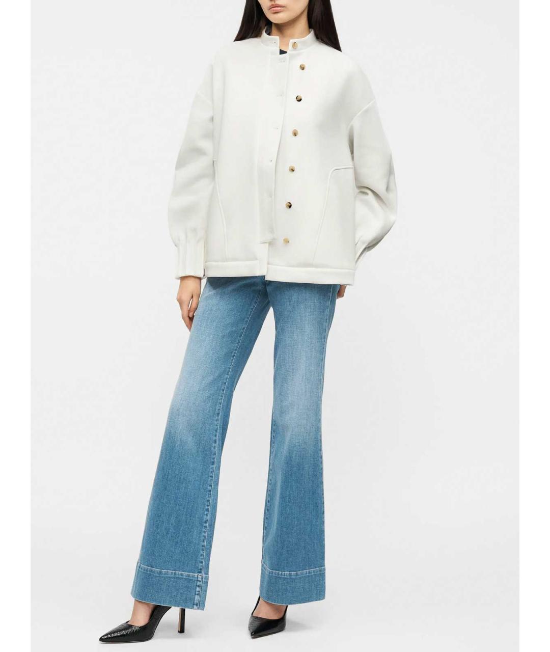 MAX MARA Белый хлопковый кардиган, фото 3