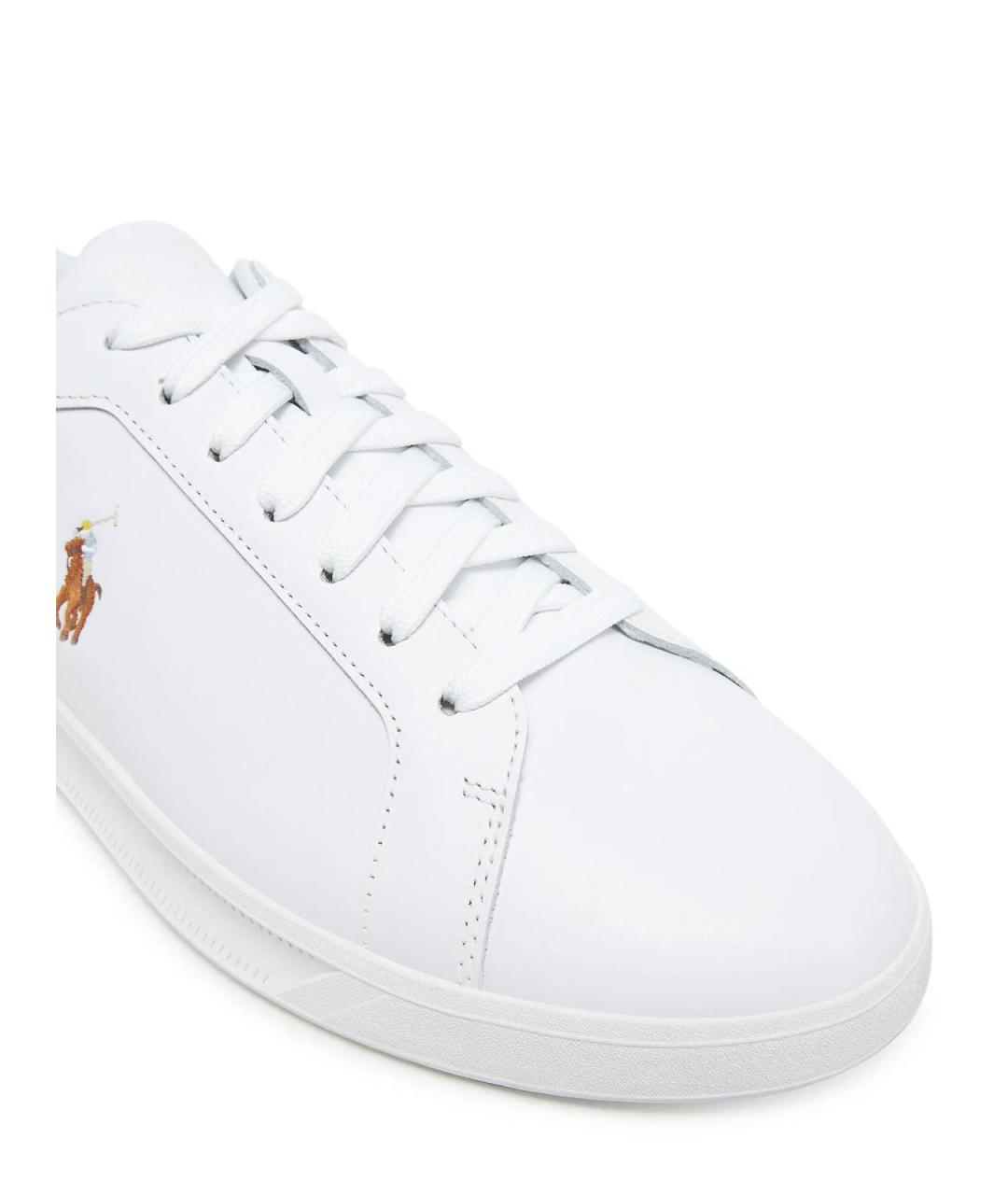 POLO RALPH LAUREN Белые кожаные кеды, фото 6
