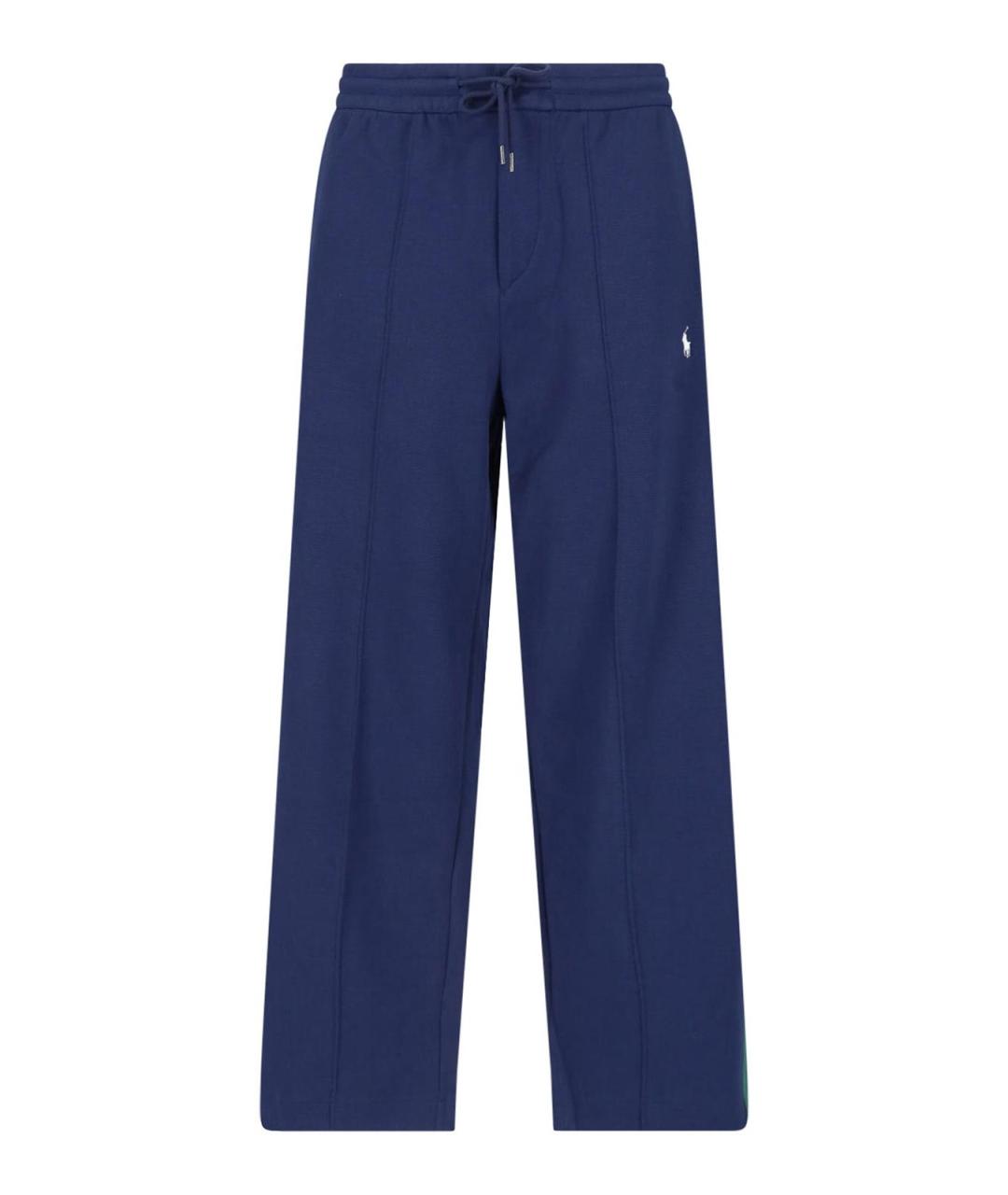 POLO RALPH LAUREN Синие полиэстеровые повседневные брюки, фото 1