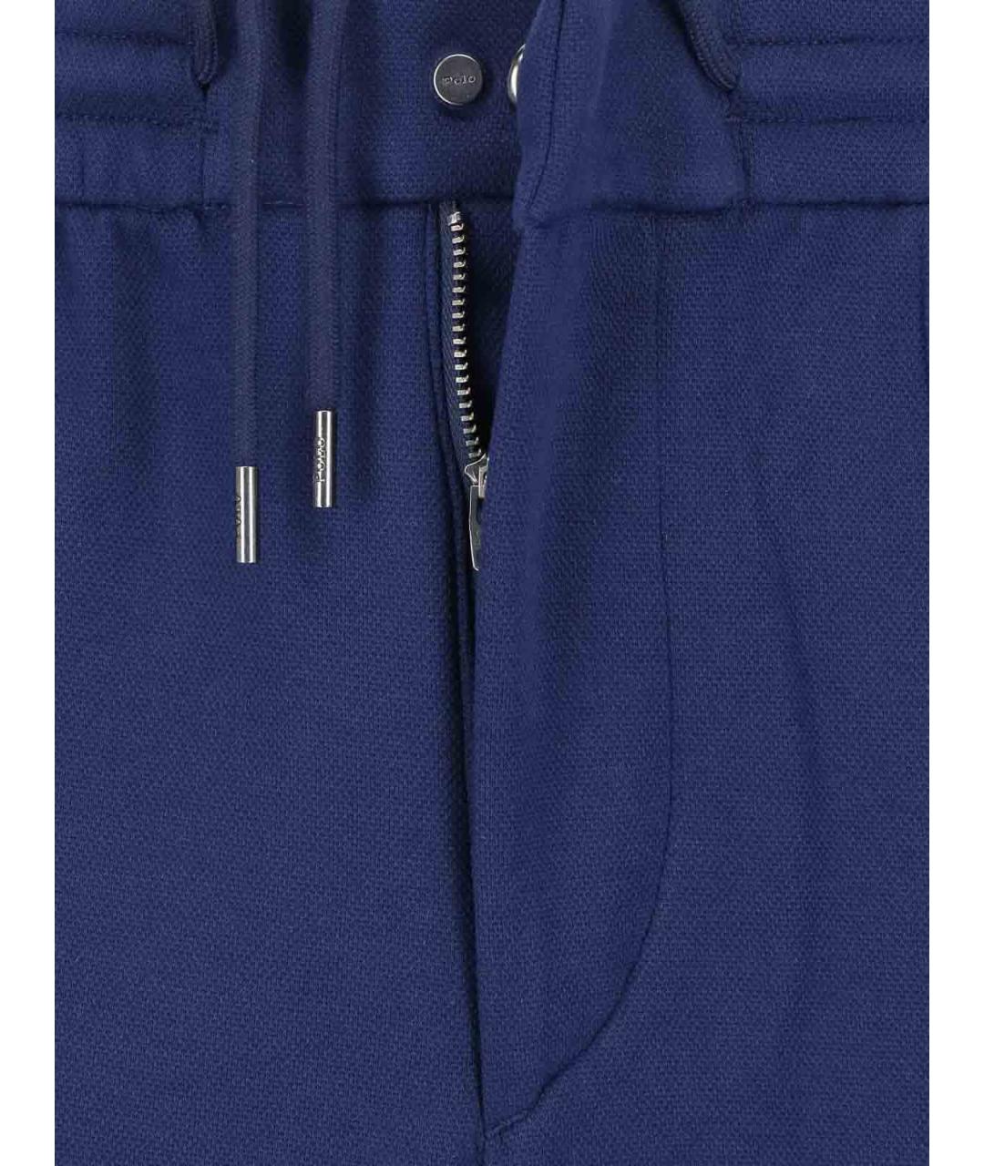 POLO RALPH LAUREN Синие полиэстеровые повседневные брюки, фото 4