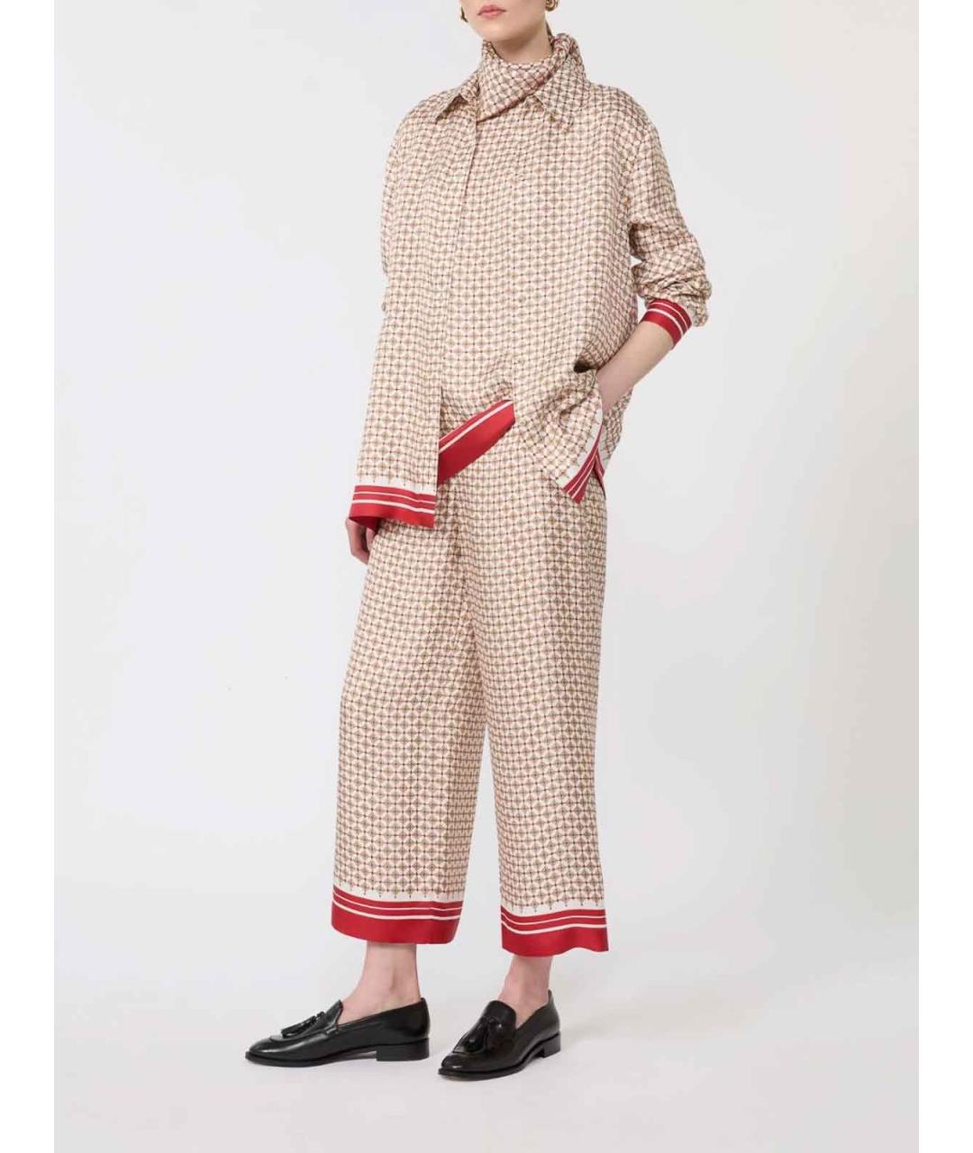 MAX MARA STUDIO Красные текстильные ботильоны, фото 2