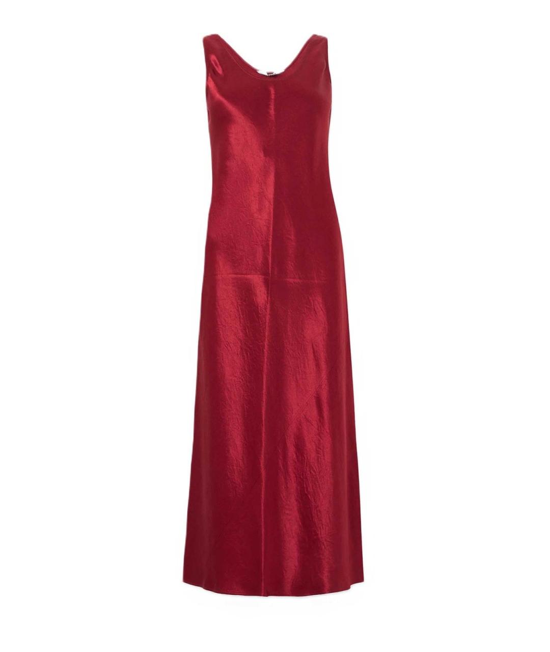 MAX MARA Бордовое ацетатное коктейльное платье, фото 1