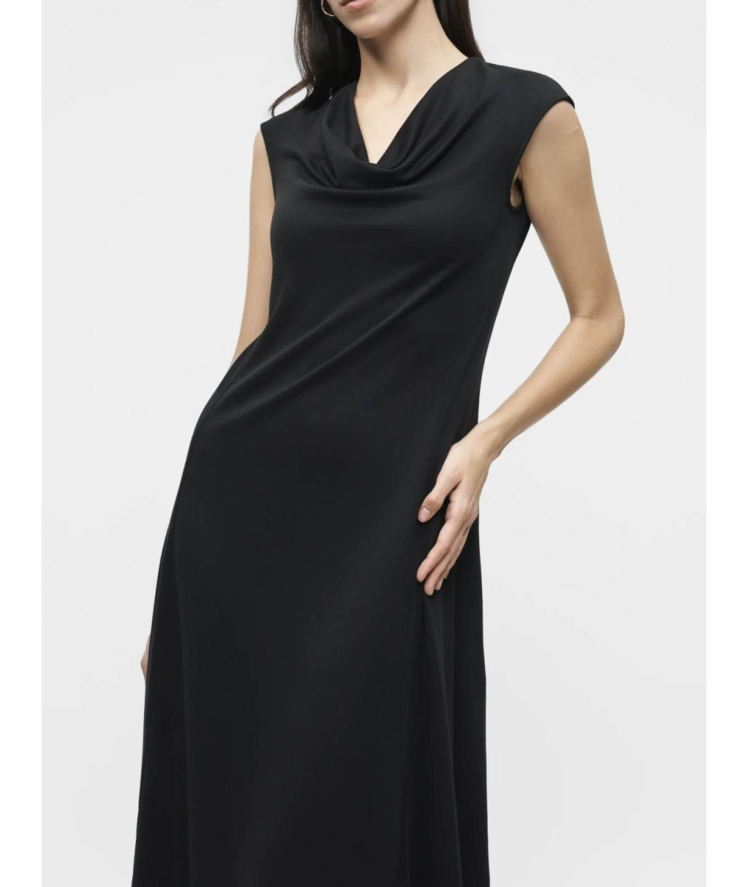 MAX MARA Черное модал коктейльное платье, фото 7