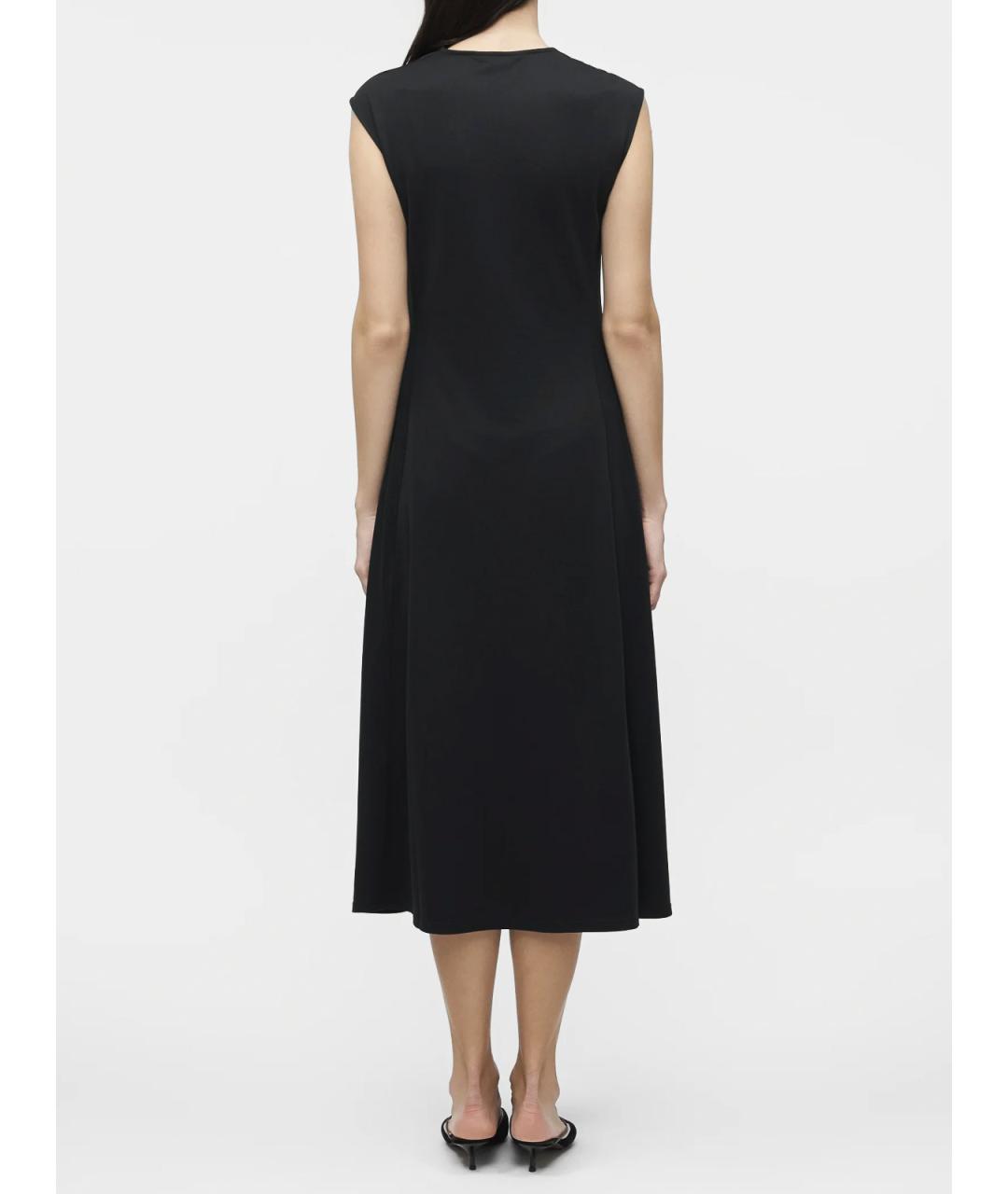 MAX MARA Черное модал коктейльное платье, фото 5