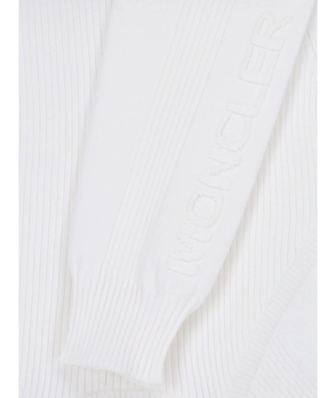 MONCLER Белый вискозный джемпер / свитер, фото 3
